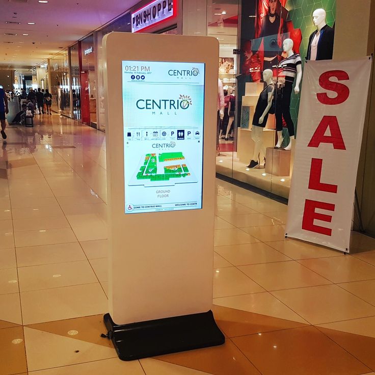 Wayfinding kiosk display unit